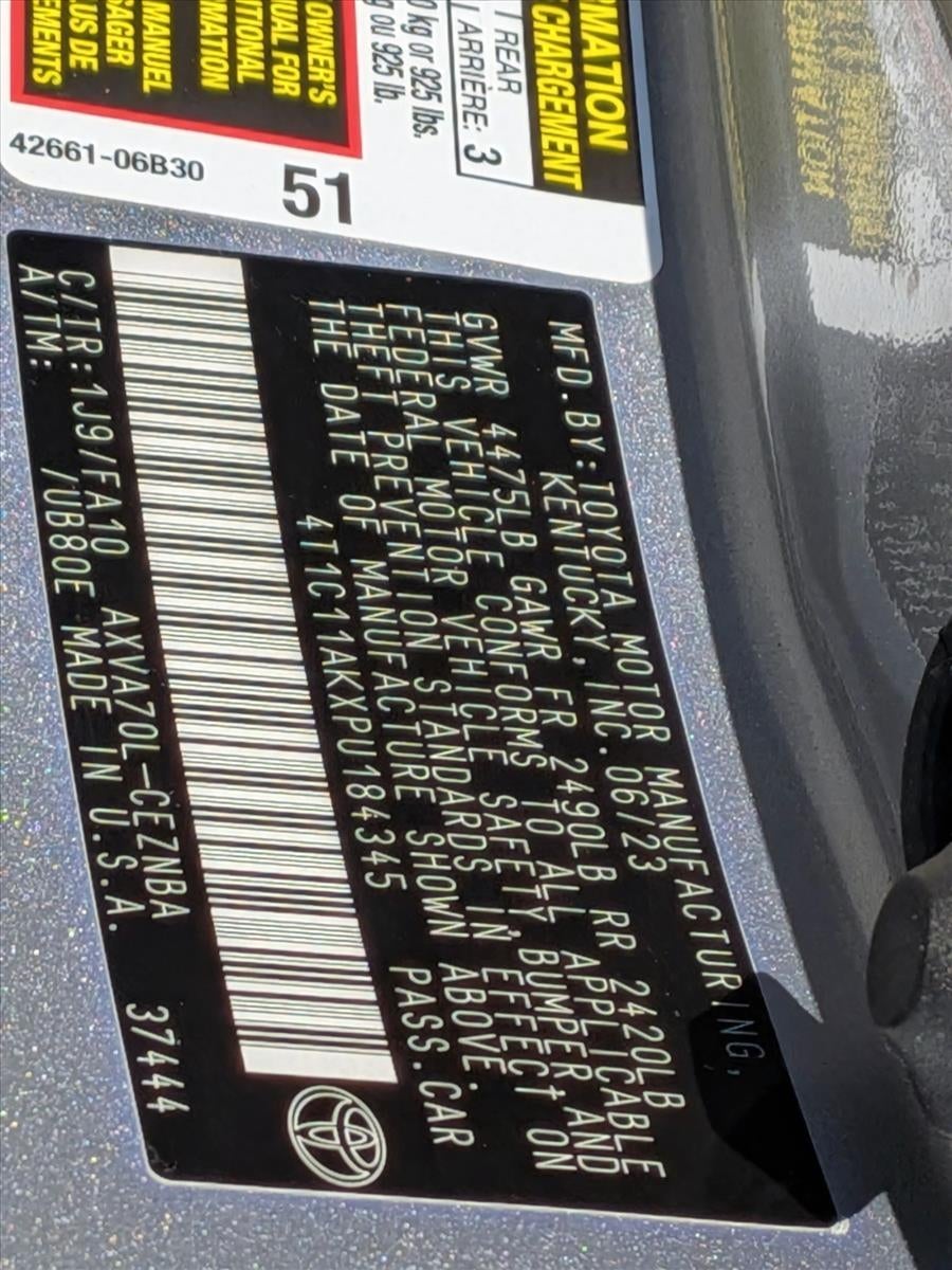 2023 Toyota Camry LE Auto (SE)