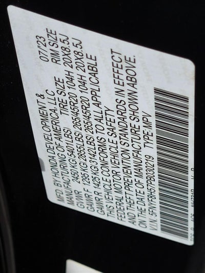 2023 Honda Passport EX-L AWD