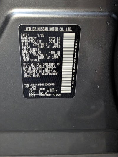 2025 Nissan Armada 4x2 SV