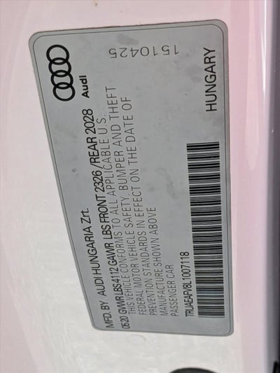 2020 Audi TT Coupe 45 TFSI quattro