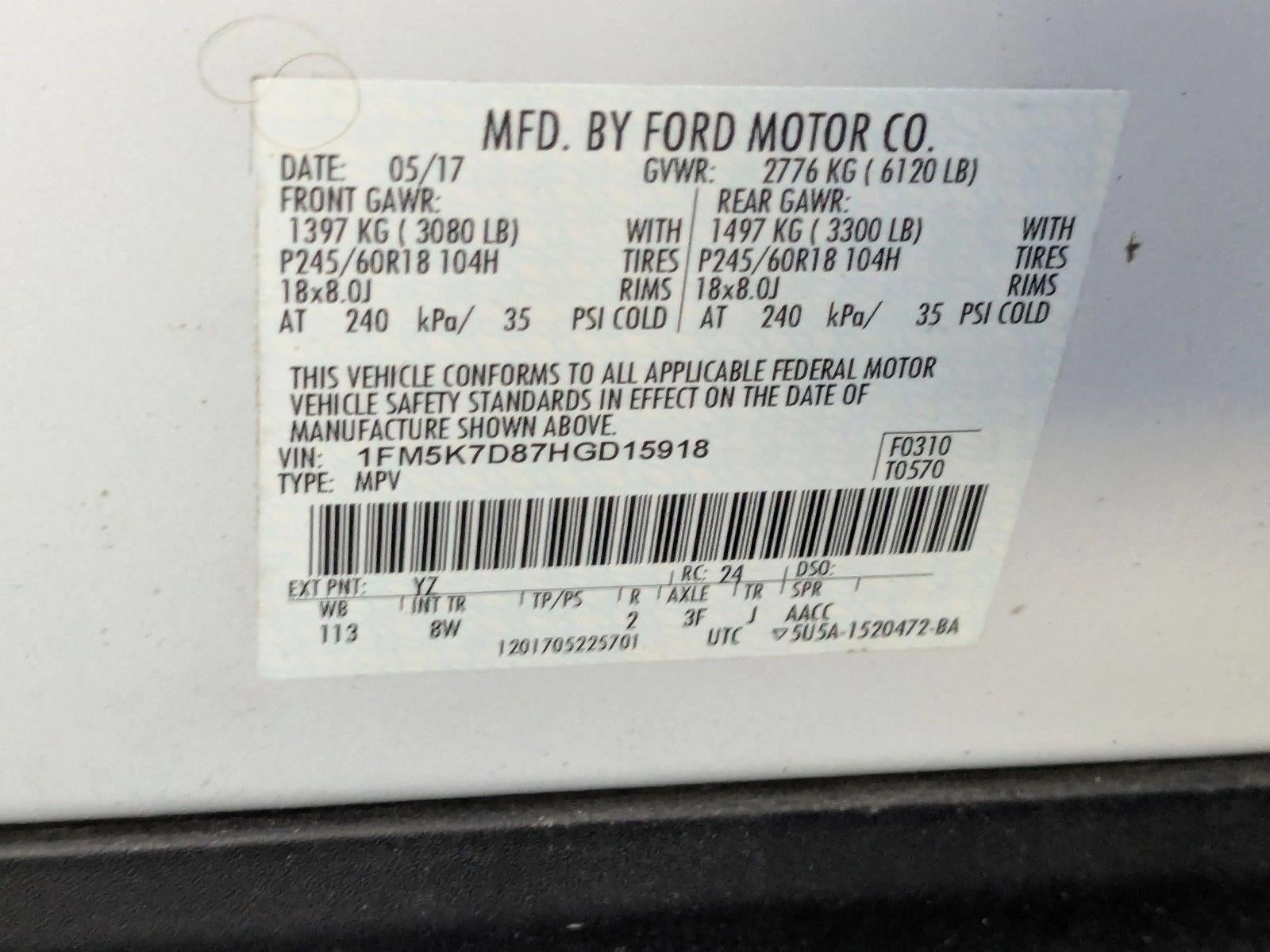 2017 Ford Explorer XLT FWD