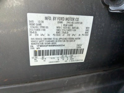 2021 Ford Explorer Limited 4WD