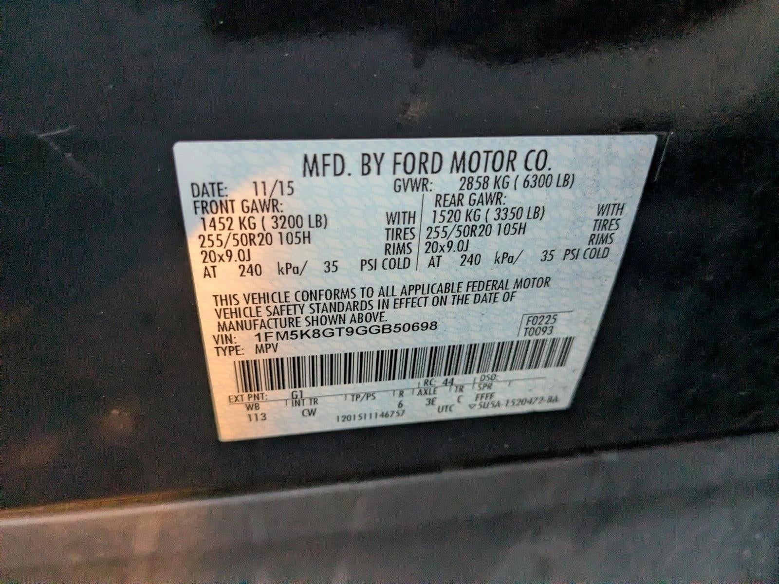 2016 Ford Explorer 4WD 4dr Sport