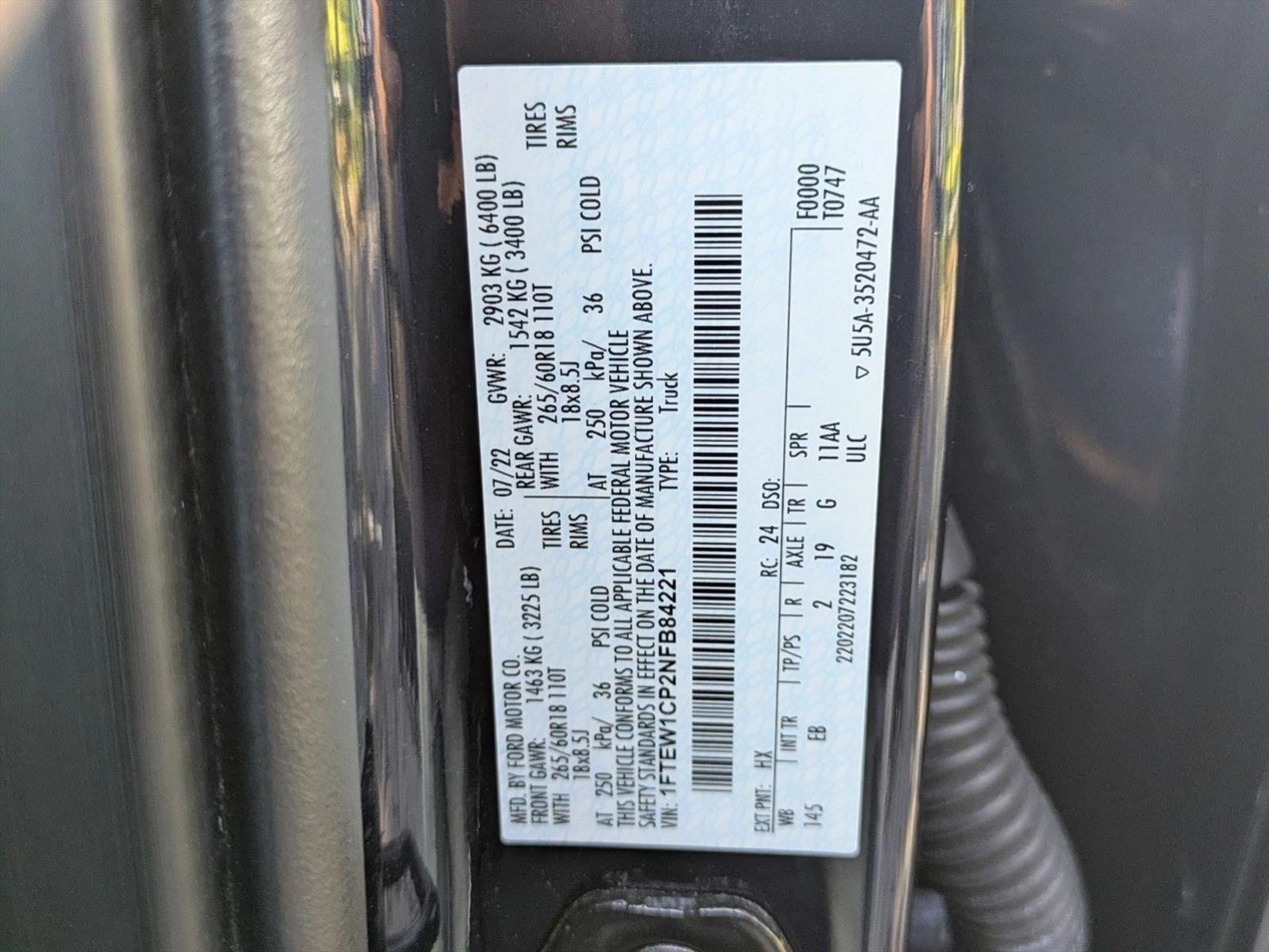 2022 Ford F-150 LARIAT 2WD SuperCrew 5.5' Box