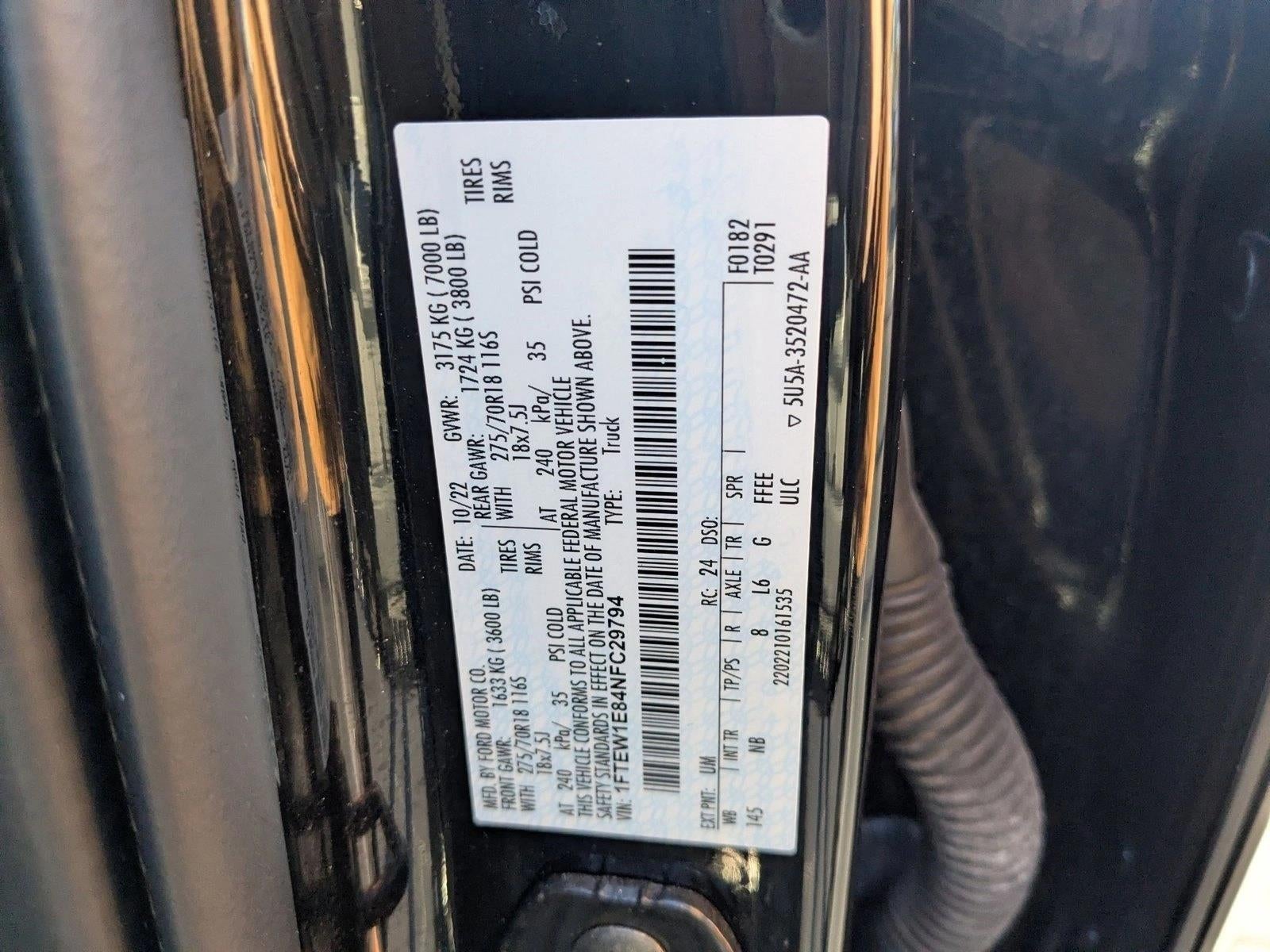 2022 Ford F-150 Tremor 4WD SuperCrew 5.5' Box