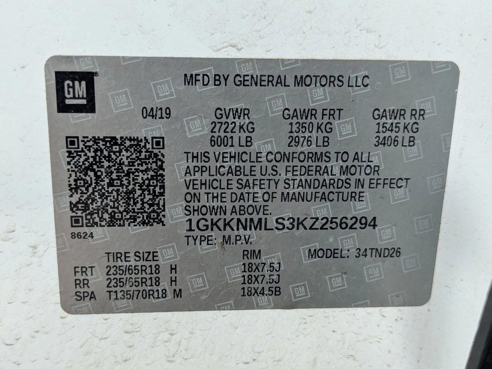 2019 GMC Acadia FWD SLT-1