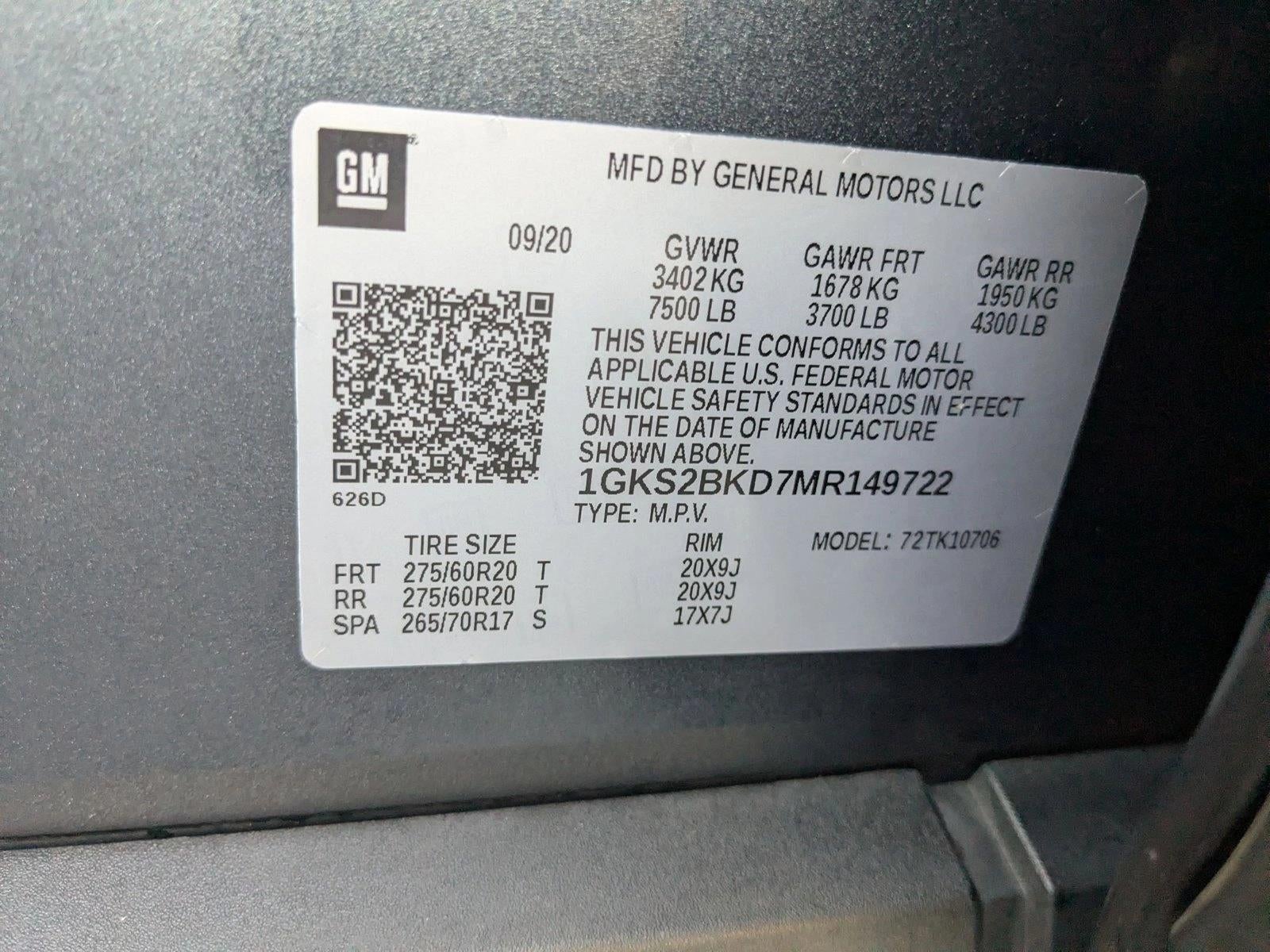 2021 GMC Yukon 4WD 4dr SLT