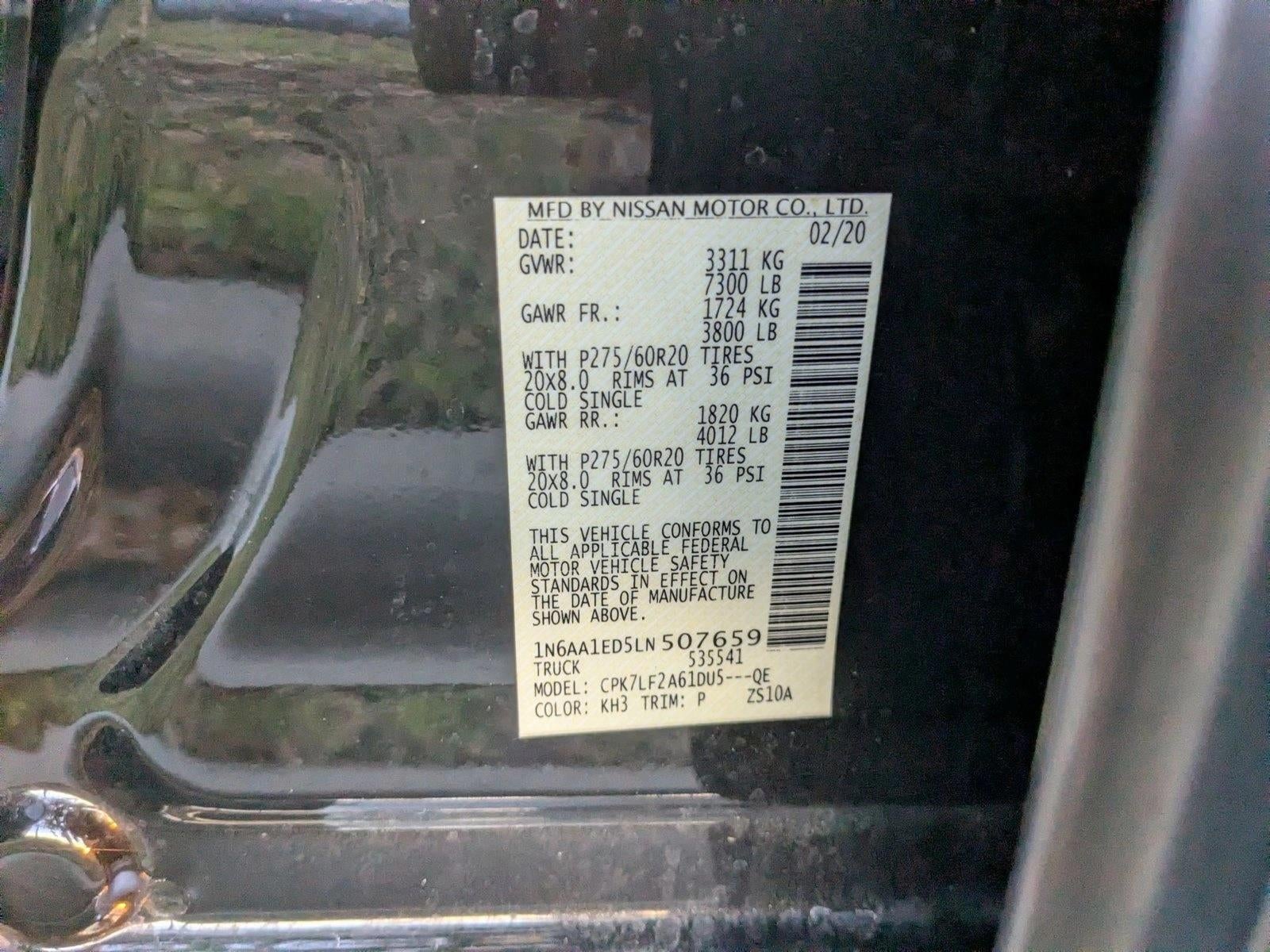 2020 Nissan Titan 4x4 Crew Cab Platinum Reserve