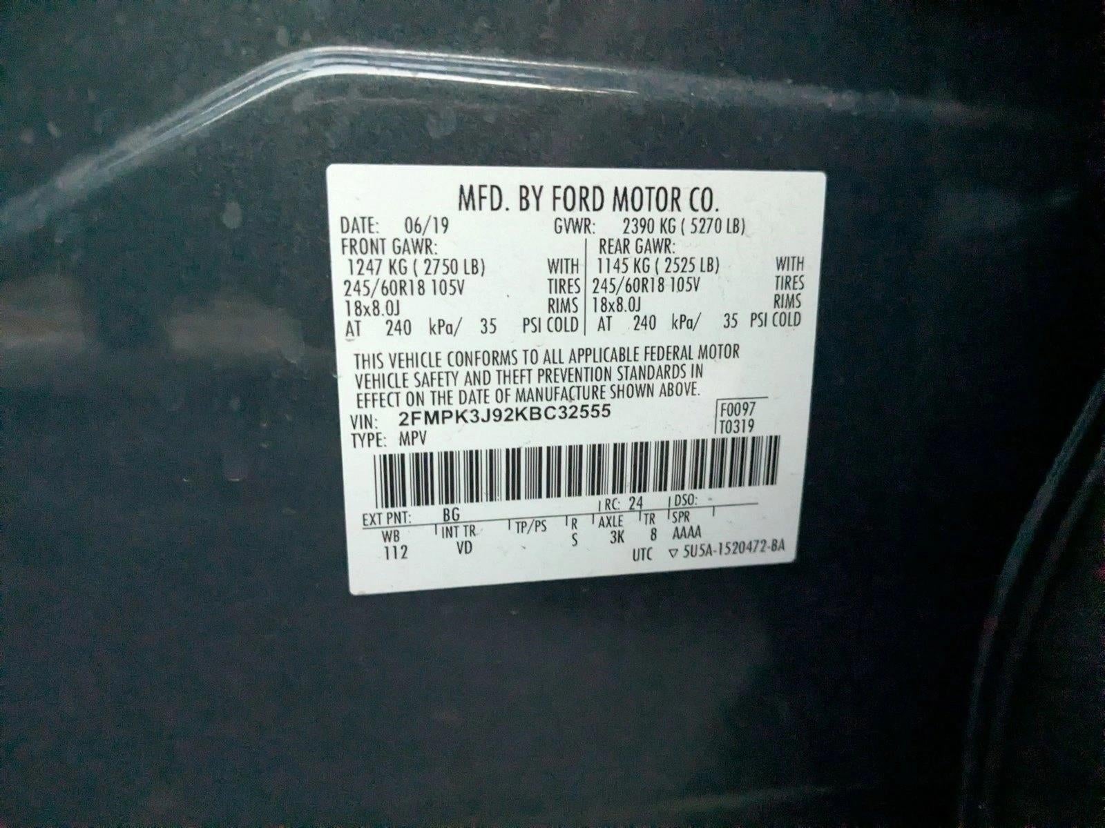 2019 Ford Edge SEL FWD