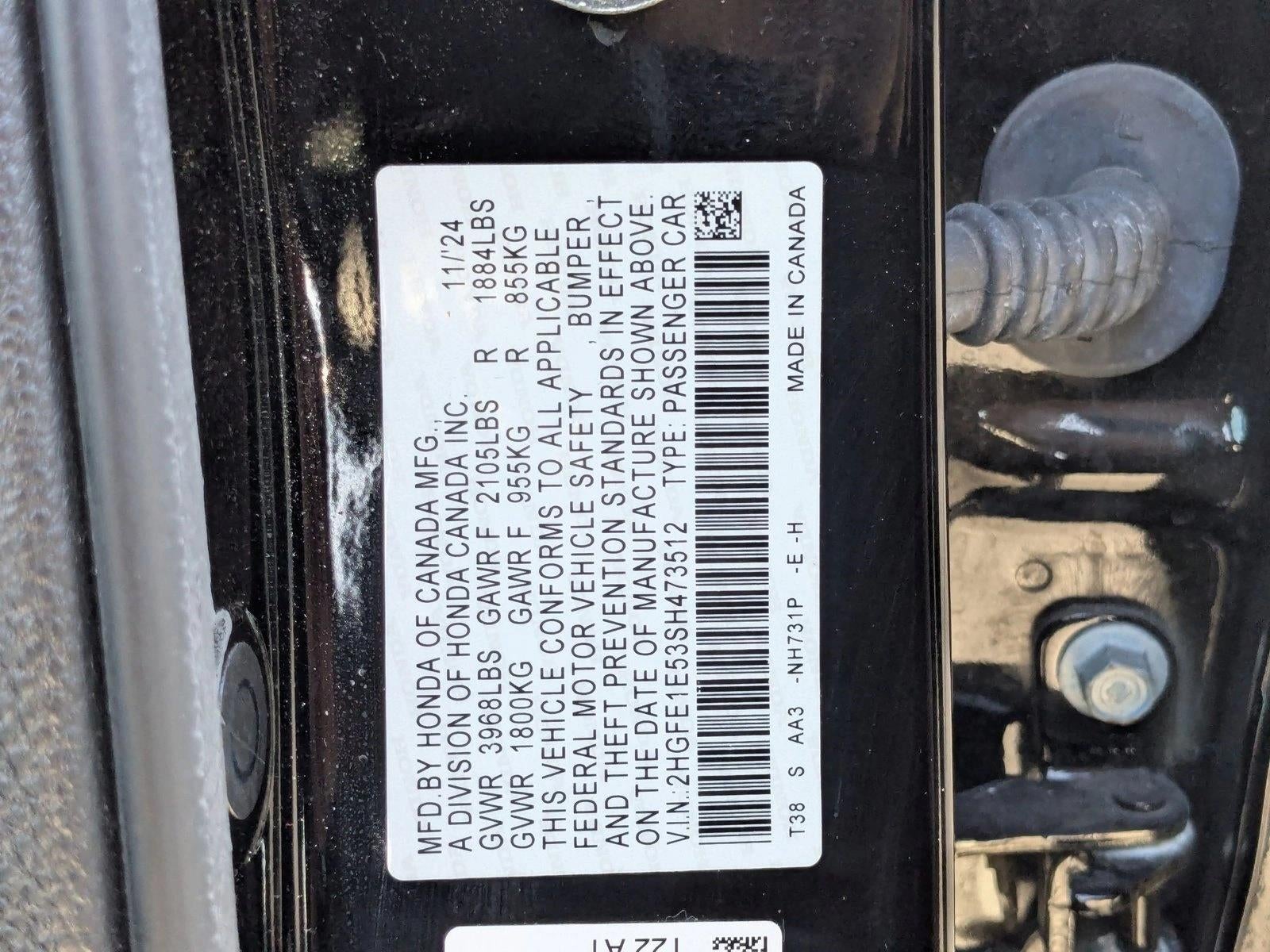 2025 Honda Civic Si Si Manual Sedan