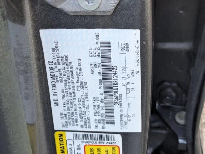 2019 Ford Fusion Hybrid SE FWD
