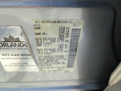 2017 Nissan Murano 2017.5 FWD SL