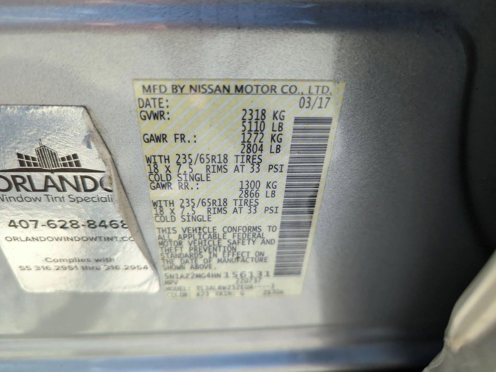 2017 Nissan Murano 2017.5 FWD SL