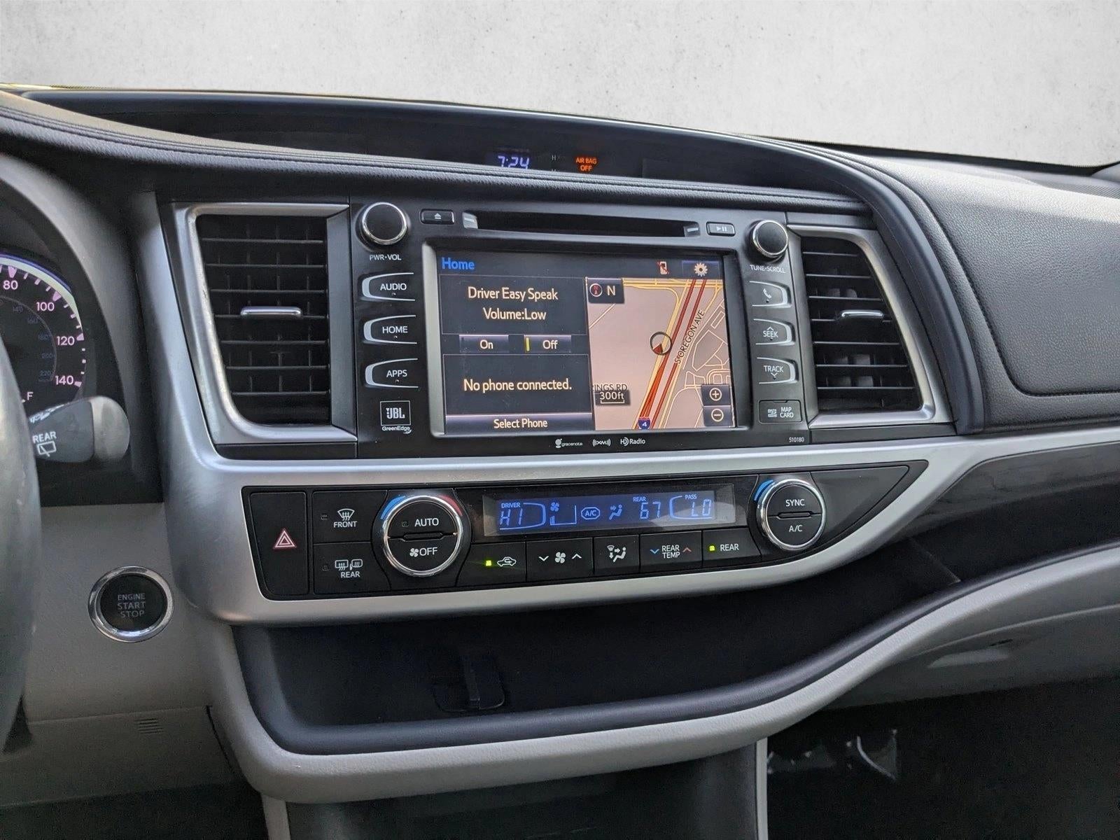 2018 Toyota Highlander Limited Platinum V6 AWD (Natl)