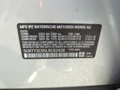 2020 BMW X3 sDrive30i Sports Activity Vehicle