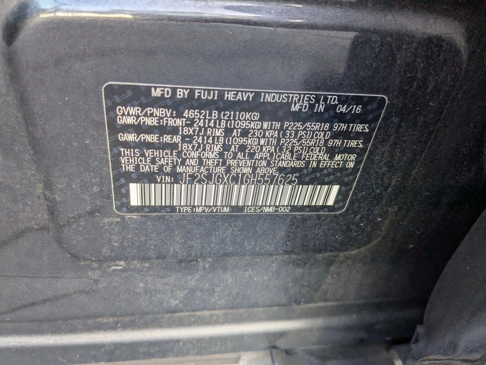2016 Subaru Forester 2.0XT Touring