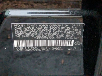 2017 Lexus IS 350 F Sport RWD