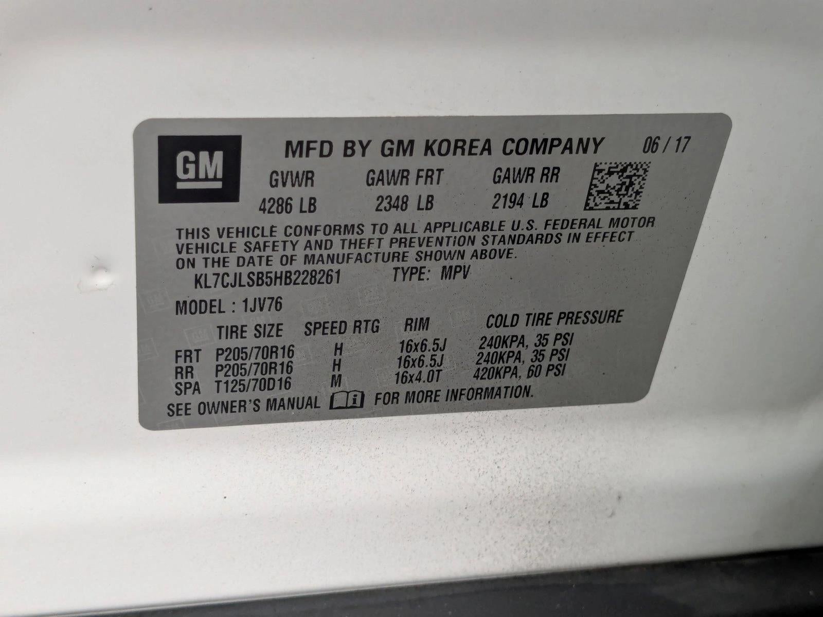 2017 Chevrolet Trax FWD 4dr LT