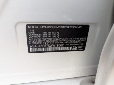 2019 BMW 530i Sedan