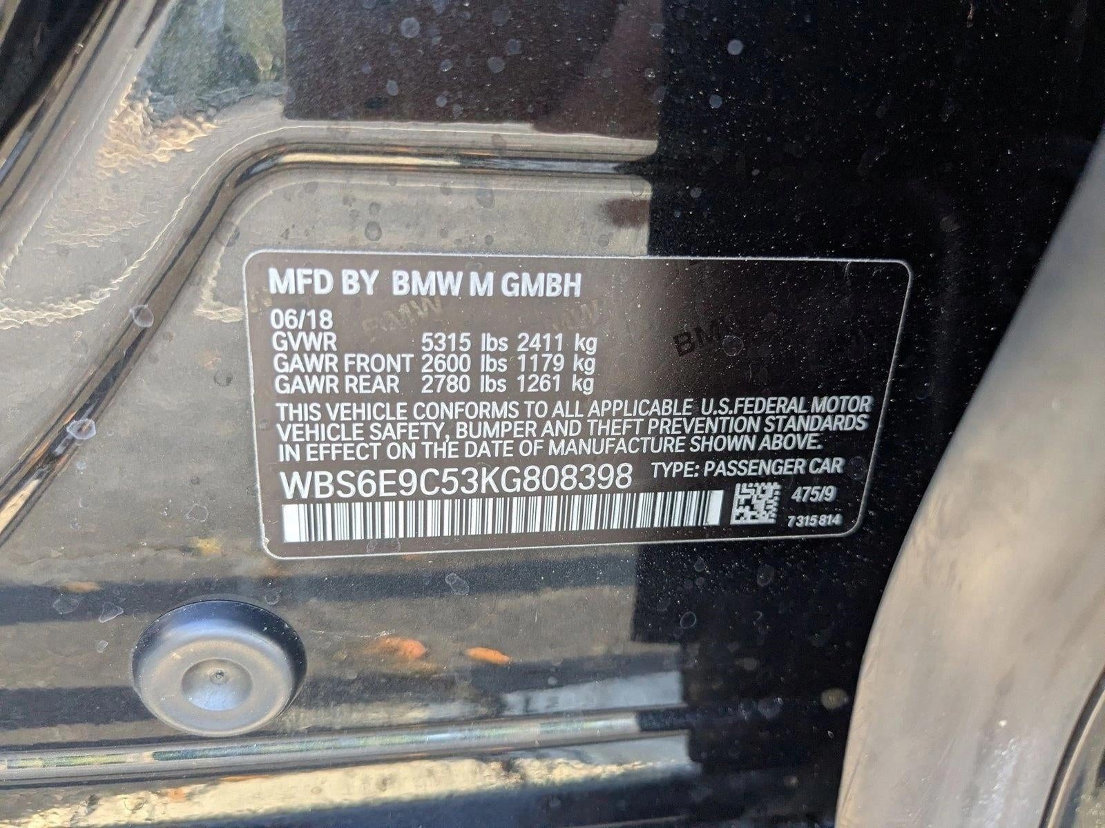 2019 BMW M6 M6 Gran Coupe