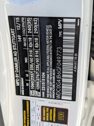 2016 Mercedes-Benz GLC GLC 300 SUV