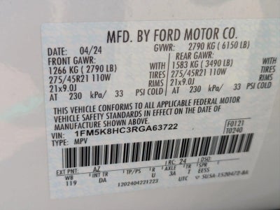 2024 Ford Explorer Platinum 4WD