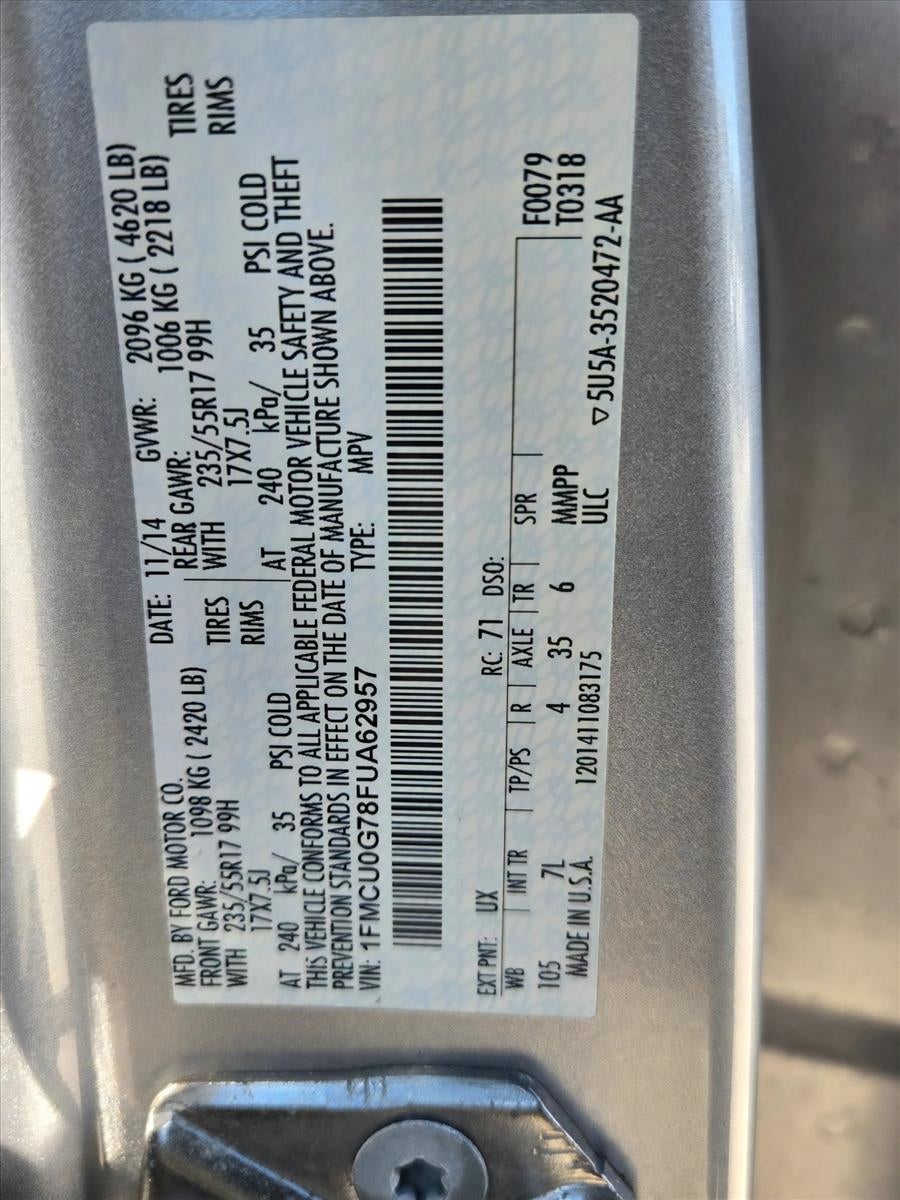 2015 Ford Escape FWD 4dr SE