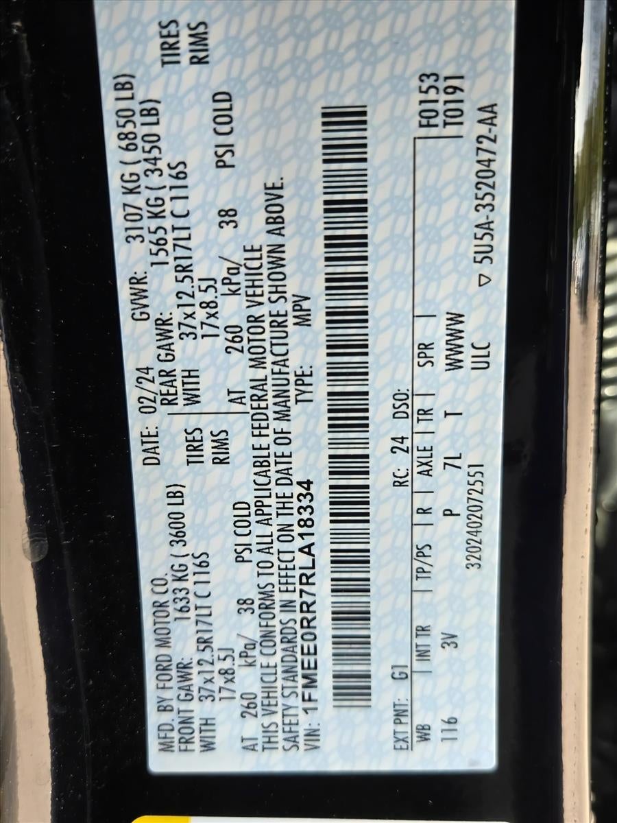 2024 Ford Bronco Raptor 4 Door Advanced 4x4