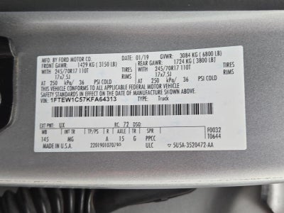 2019 Ford F-150 XLT 2WD SuperCrew 5.5' Box