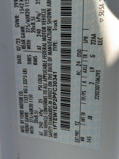 2023 Ford F-150 XL 4WD SuperCrew 5.5' Box