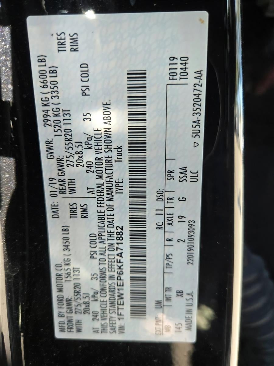 2019 Ford F-150 XLT 4WD SuperCrew 5.5' Box