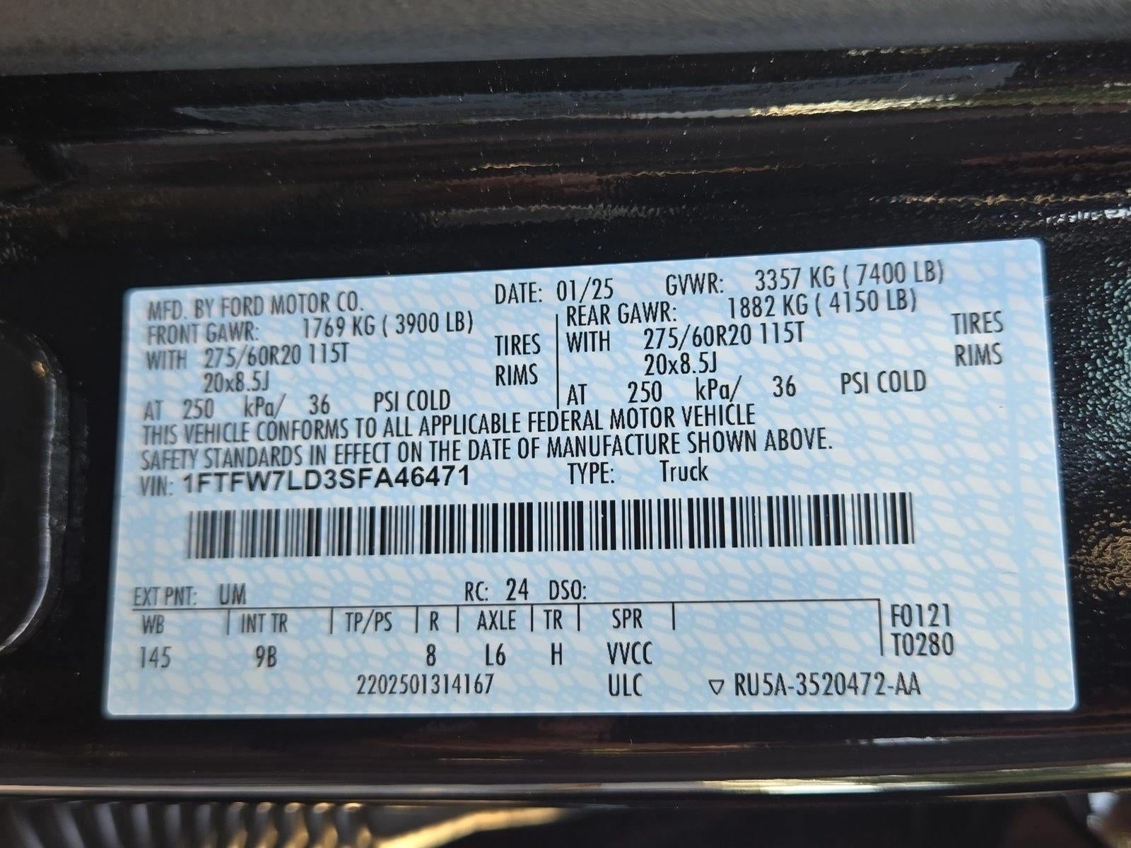 2025 Ford F-150 Platinum 4WD SuperCrew 5.5' Box