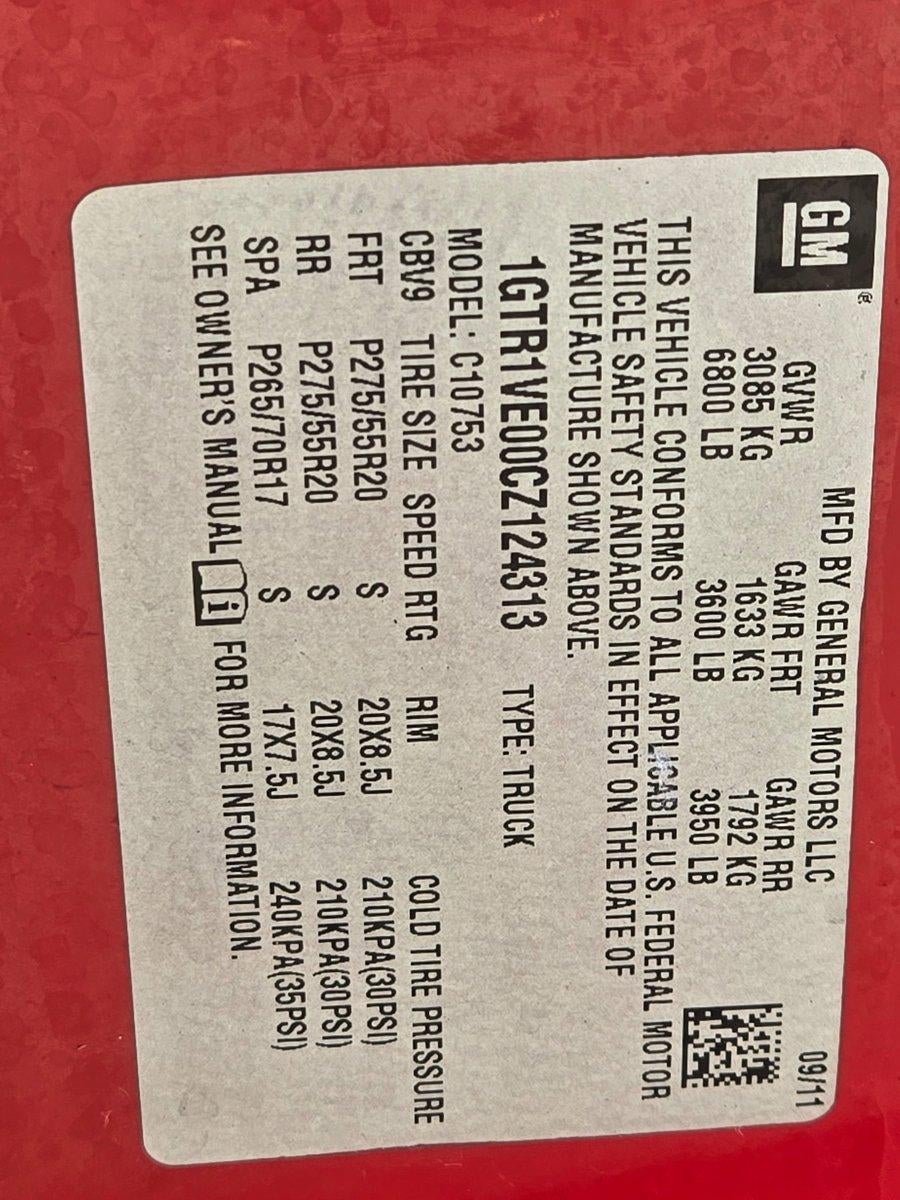 2012 GMC Sierra 1500 Extended Cab Standard Box 2-Wheel Drive SLE