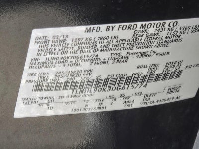 2013 Lincoln MKS 4dr Sdn 3.7L FWD