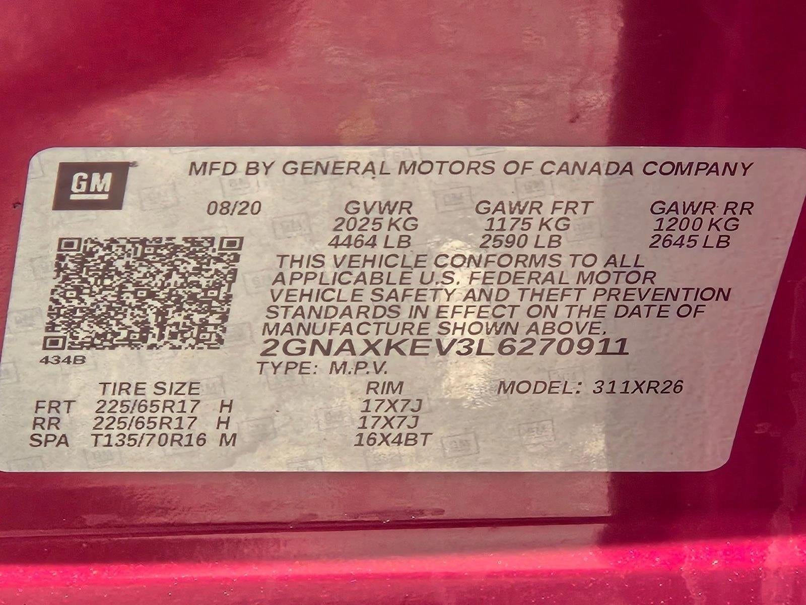 2020 Chevrolet Equinox FWD LT