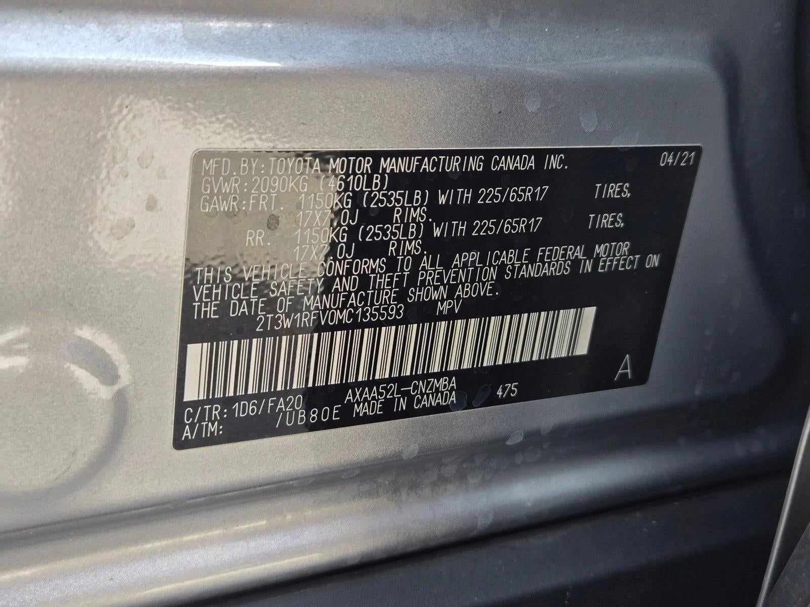2021 Toyota RAV4 XLE FWD (GS)