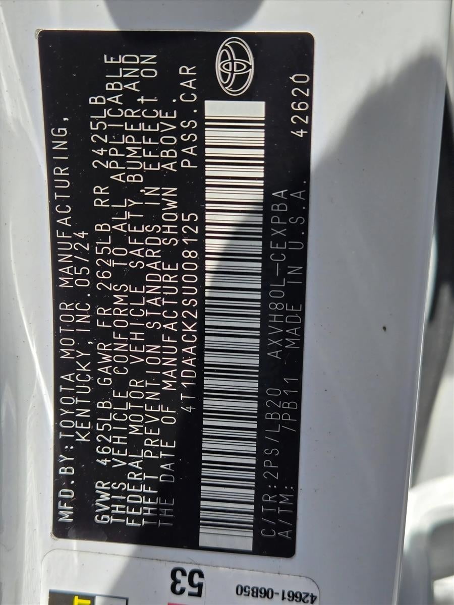 2025 Toyota Camry XSE (Natl)