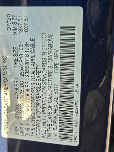 2020 Honda CR-V EX AWD