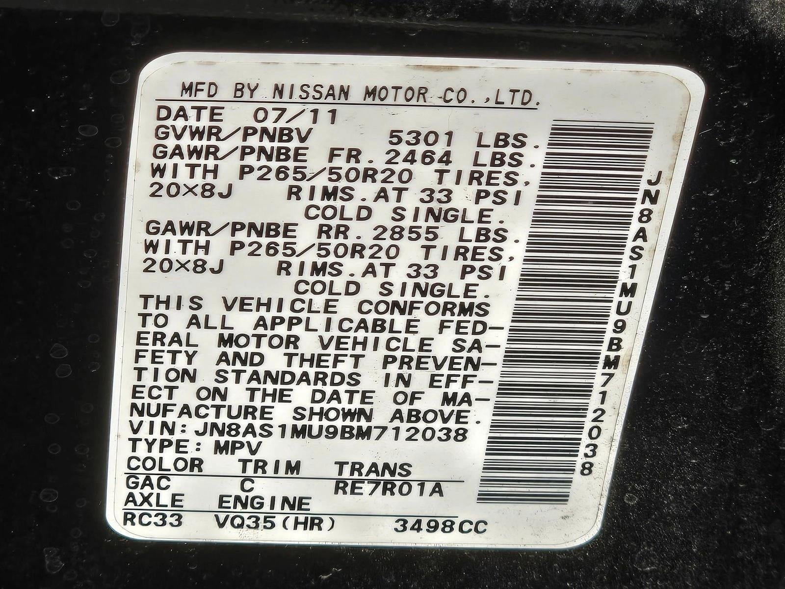 2011 INFINITI FX35 Base