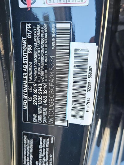 2014 Mercedes-Benz S-Class S 550 Sedan