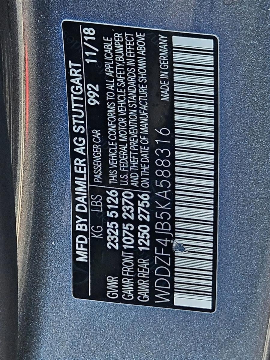 2019 Mercedes-Benz E-Class E 300 RWD Sedan