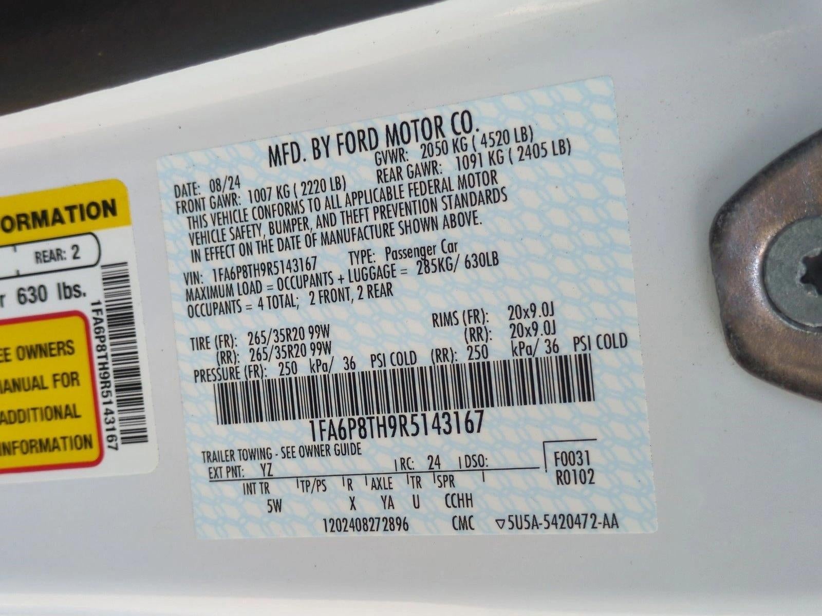 2024 Ford Mustang EcoBoost Premium Fastback