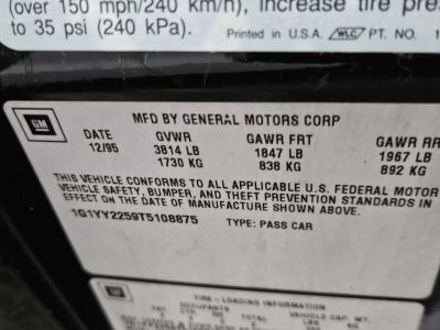 1996 Chevrolet Corvette Base