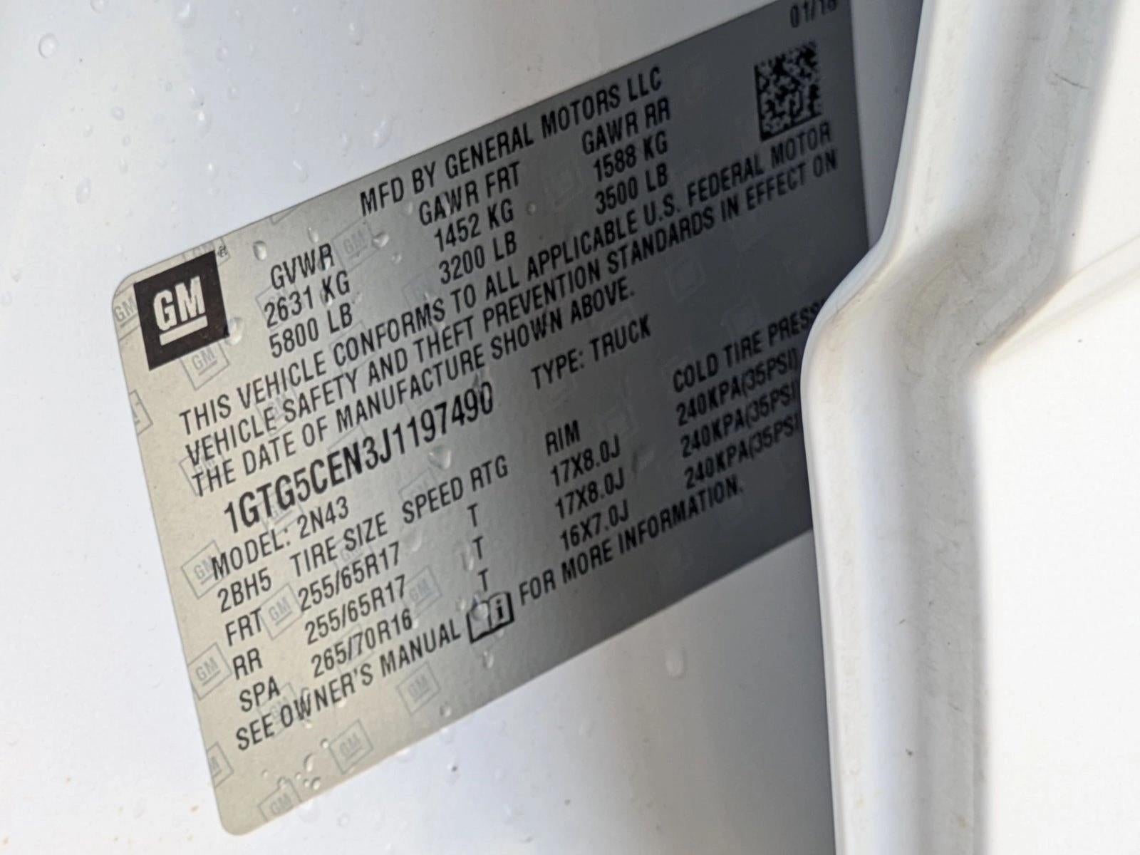 2018 GMC Canyon Crew Cab Short Box 2-Wheel Drive SLE