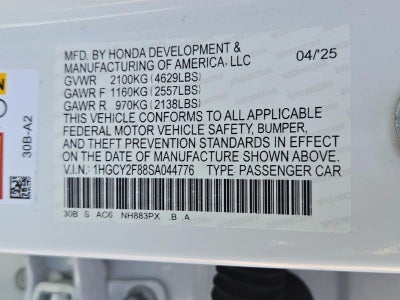2025 Honda Accord Hybrid Touring Sedan