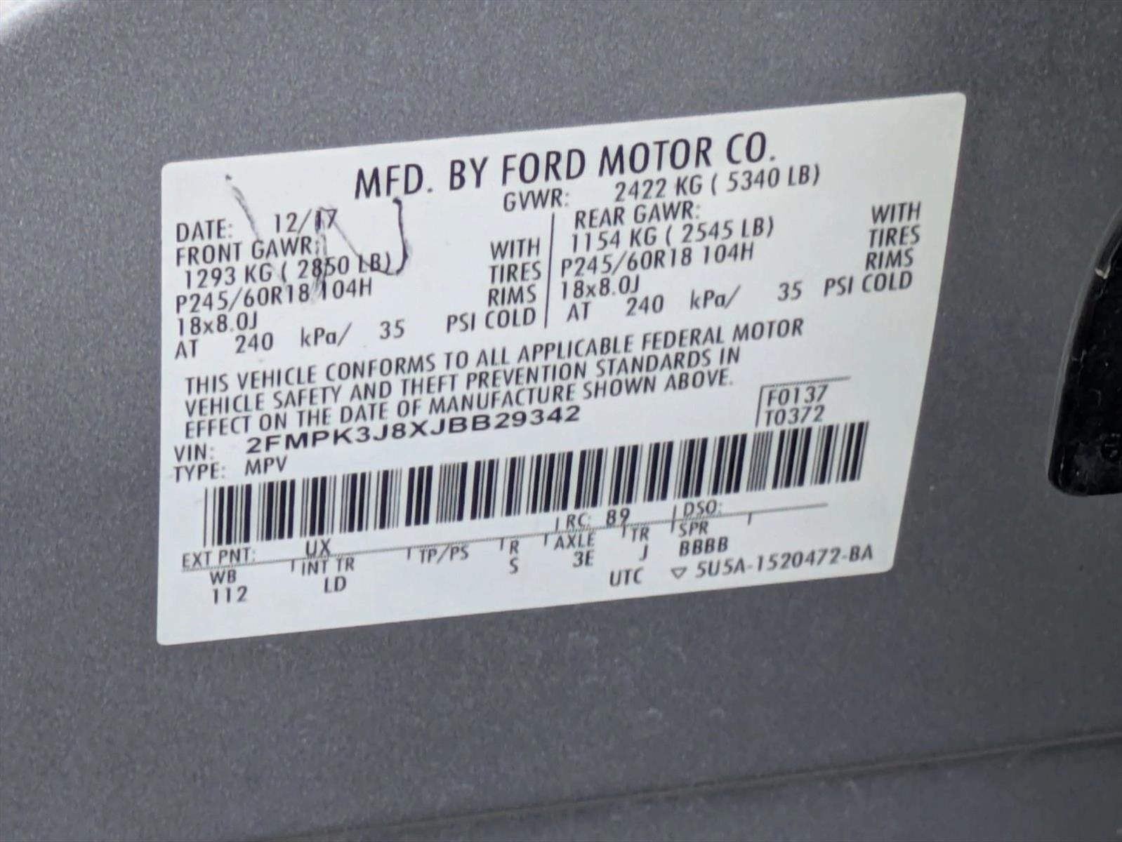 2018 Ford Edge SEL FWD