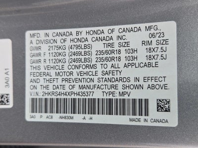 2023 Honda CR-V EX AWD w/o BSI