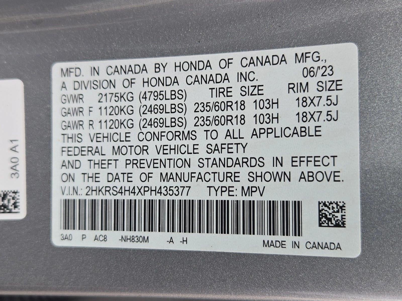 2023 Honda CR-V EX AWD w/o BSI