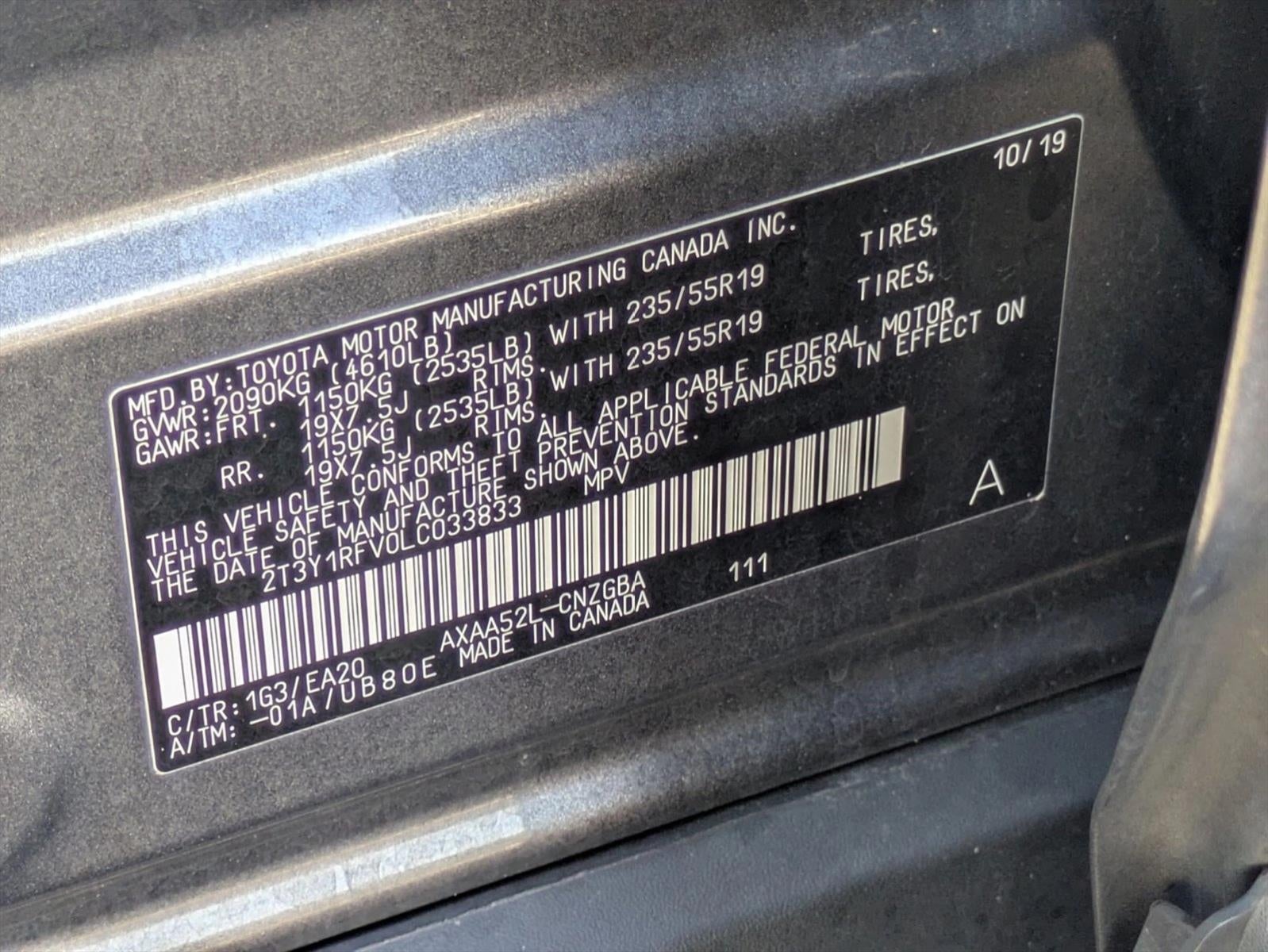 2020 Toyota RAV4 Limited FWD (Natl)