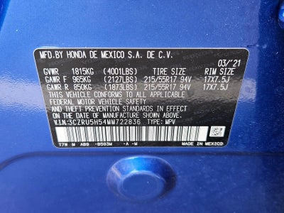 2021 Honda HR-V EX 2WD CVT